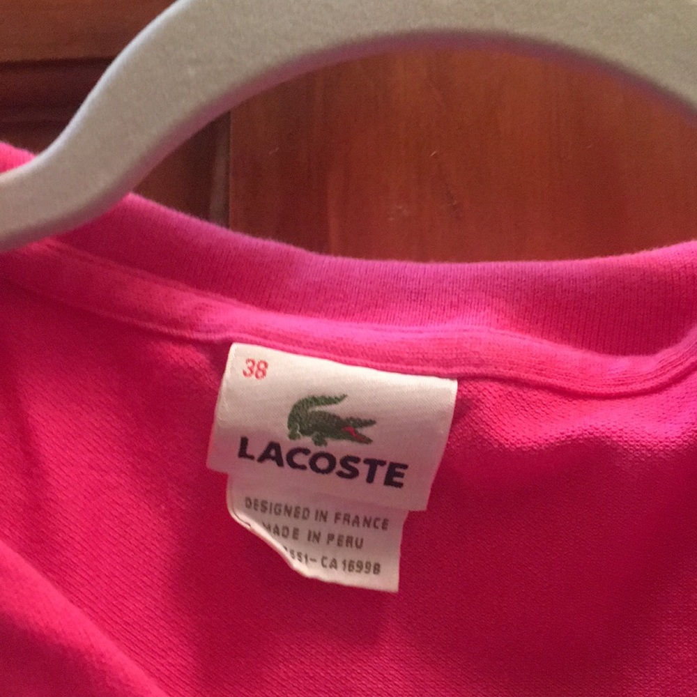 Lacoste Pink Polo - Picture 3 of 3